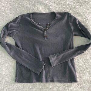 Long Sleeve Henley Top